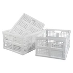 Asking 3-PACK 30 Plastic Stacking Collapsible Folding Storage Crate,.... Fixed Price $46.03.