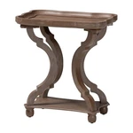 Baxton Studio Yannick French Country Antique Brown Wood End Table. Fixed Price $145.99.