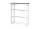 Bush Furniture Mayfield Tall Hutch Organizer In Pure White And Shiplap Gray .... Fixed Price $167.60.
