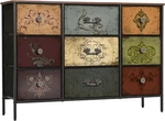 Vasicar Dresser For Bedroom With 9 Deep Fabric Drawers, Wide Tv Stand Storage. Fixed Price $116.99.