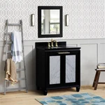 Pemberly Row Single Rectangle Sink Solid Wood Vanity Blue/black Galaxy. Fixed Price $1369.27.