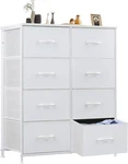 Sweetcrispy Dresser For Bedroom, Chest Organizer Unit With 8 Fabric Bins,. Fixed Price $139.76.