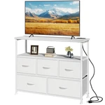 Stand Dresser Fabric Storage Drawers Brown CE-5TV-RT 39.4 Dumos Media. Fixed Price $104.99.
