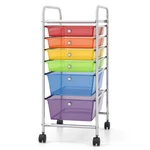 Outdoor Basic Homgx 6 Drawer Rolling Storage Cart Organizer Trolley. Fixed Price $80.67.