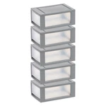 Plastic Storage Stackable Drawer 6 Quart 8.5" Wide Pack Of By Iris Usa. Fixed Price $40.24.
