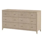 Beaumont Lane Mid-century 60"W Rectangular Wood Drawer Dresser In Taupe. Fixed Price $1613.75.