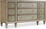 Hooker Furniture 5414-90002 68"W Drawer Hardwood Dresser Silver. Fixed Price $1910.00.
