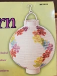 Nicole Crafts 8" Paper Lantern Hanging Flowers Floral With Lightbulb And Hanger. Fixed Price $5.00.