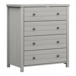 Pemberly Row 4-DRAWER Farmhouse Wood Bedroom/livingroom Chest Gray. Fixed Price $282.54.