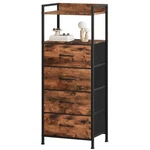 Nightstand With 4 Drawers, Vertical Storage Tower Fabric Dresser For Bedroom,.... Fixed Price $73.16.