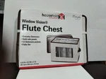 Household Essentials Window Vision Flute Storage Chest Brown New Organization. Fixed Price $24.99.