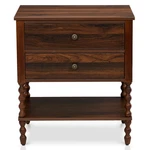 Vintage Nightstand W/ Drawers Storage Chest With Solid Wood Side Table. Fixed Price $80.99.
