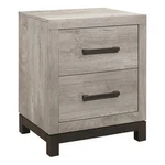 Benjara Deena 25" Classic Drawer Nightstand-metal Handles-wood Grain Gray. Fixed Price $220.99.