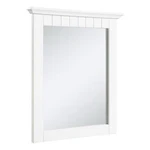 Pemberly Row Cottage Wall Mounted Wood Framed Vanity Mirror White 21-INCH. Fixed Price $133.60.
