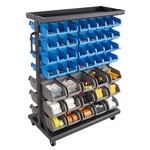 Uimoso Double-sided Rolling Storage Rack With 7 Tiers And 94 Bins. Fixed Price $269.99.