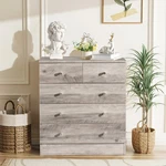 Modern Simple 5-DRAWER Dresser Gray. Fixed Price $64.00.
