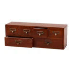 Apothecary Wooden Storage Box With 06DRAWERS, BROWN06. Fixed Price $85.35.