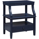 Bowery Hill Transitional Wooden Storage Nightstand In Midnight Blue. Fixed Price $221.15.