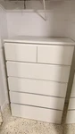 Ikea White 6-DRAWER Chest Of Drawers Wood Contemporary Modern Bedroom Furniture. Fixed Price $169.00.