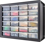 Iris Usa Screw Organizer, Hardware Storage 24 Drawer Parts Cabinet. Fixed Price $40.50.