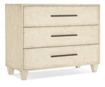 Hooker Furniture 628-85652 Melange 42"W 3 Drawer Maple Veneer Textured Creme /. Fixed Price $1300.00.