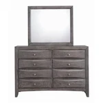 Picket House Madison 8-DRAWER Solid Wood Dresser And Mirror Set In Gray. Fixed Price $807.66.