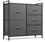 5 Drawer Dresser Storage Organizer Chest Tower Bedroom Living Closet. Fixed Price $75.24.