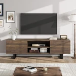 Garveehome Industrial Tv Stand Modern Entertainment Center With 2 Drawers. Fixed Price $217.00.