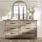Better Homes & Gardens Modern Farmhouse 6-DRAWER Dresser, Rustic Gray Finish. Fixed Price $360.00.
