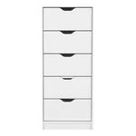 Pemberly Row Contemporary Engineered Wood 5-DRAWERS Dresser White. Fixed Price $217.09.