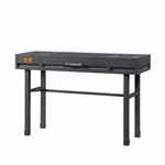 Bowery Hill Contemporary 1 Drawer Vanity Desk In Gunmetal. Fixed Price $304.96.