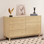 Uimoso 6 Dresser Wooden Chest Of Drawers Modern Bedroom Storage Cabinet. Fixed Price $205.99.