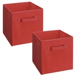 Closetmaid 2 Pack Red Fabric Storage Drawers For Cubeicals Organizers. Fixed Price $21.29.