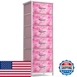Sorbus Fabric Dresser For Kids Bedroom - Chest Of 6 Drawers Tall Storage Tower. Fixed Price $115.04.