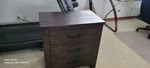 Van Thinh Phat Furniture Dark Brown Wood Bedroom Dresser, Chest & Nightstand Set. Fixed Price $1125.00.