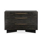 Caracole Modern 3-DRAWER Dresser Chest Elegant Luxury Bedroom Storage Cabinet. Fixed Price $2350.00.