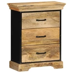 Chest Of Drawers 23.6"X11.8"X29.5" Solid Mango Wood. Fixed Price $401.16.