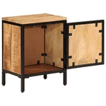 Bed Cabinet Storage Nightstand End Table Furniture Solid Rough Wood Mango Vidaxl. Fixed Price $80.99.