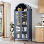 Garveehome Arched Kitchen Pantry Cabinet - Farmhouse 5 Tier Display Shelf Wit.... Fixed Price $236.14.
