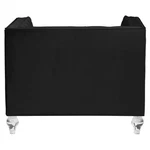 Acme Heibero Button Tufted Velvet Upholstery Chair With Acrylic Legs In Black. Fixed Price $756.99.