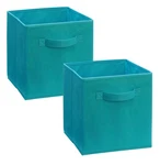 Closetmaid Ocean Blue Fabric Storage Bins 2 Pack Durable Non Woven Polypropylene. Fixed Price $15.49.