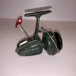 Vintage South Bend 720 Spinning Reel Green Finish With Red Handle. Fixed Price $21.36.
