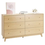 Vevor 6 Dresser Wooden Chest Of Drawers With Sliding Anti-tip Device. Fixed Price $233.99.