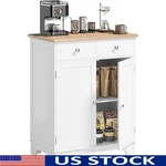 Buffet Cabinet Storage Sideboard W/ Drawers Adjustable Shelves Kitchen Organizer. Fixed Price $258.53.