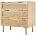 Uimoso Rattan Dresser Natural Closet 3 Drawers For Bedroom. Fixed Price $134.99.