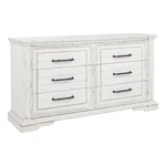 Coaster Mckinney 6-DRAWER Wood Bedroom Dresser Cabinet Vintage White. Fixed Price $1013.90.