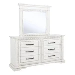 Coaster Mckinney 6-DRAWER Wood Bedroom Dresser With Mirror Vintage White. Fixed Price $1223.03.