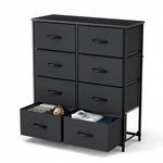 Tall 8-DRAWER Fabric Dresser Sweetcrispy Storage Chest Wood Top For Closet Dorm. Fixed Price $53.63.