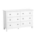 6 Dresser, Wooden Chest Of Drawers With Sliding And Anti-tip Device, Retr. Fixed Price $248.08.