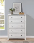 Sunset Trading Dover Drawer 58"H Bedroom Storage Chest Cerused White Oak Wood. Fixed Price $1559.82.